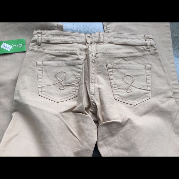 Lilly Pulitzer Sesame Palm Beach Jeans Garment Dye Pants NWT - Picture 4 of 4